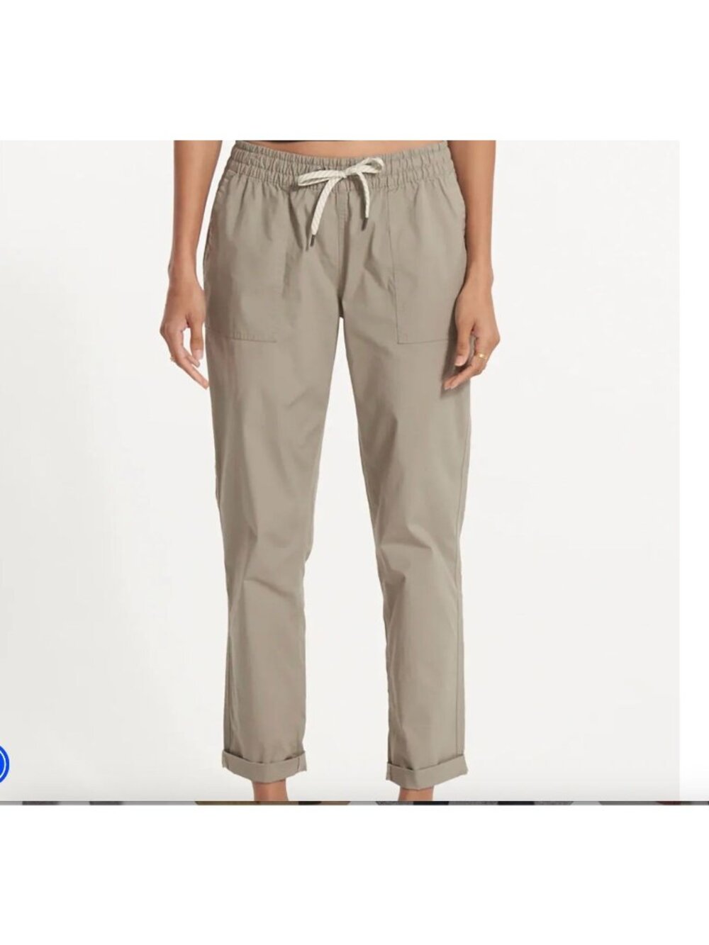 Vuori Ripstop Pants Size Medium Gravel Taupe Outdoor Casual Hiking Athleisure Wo